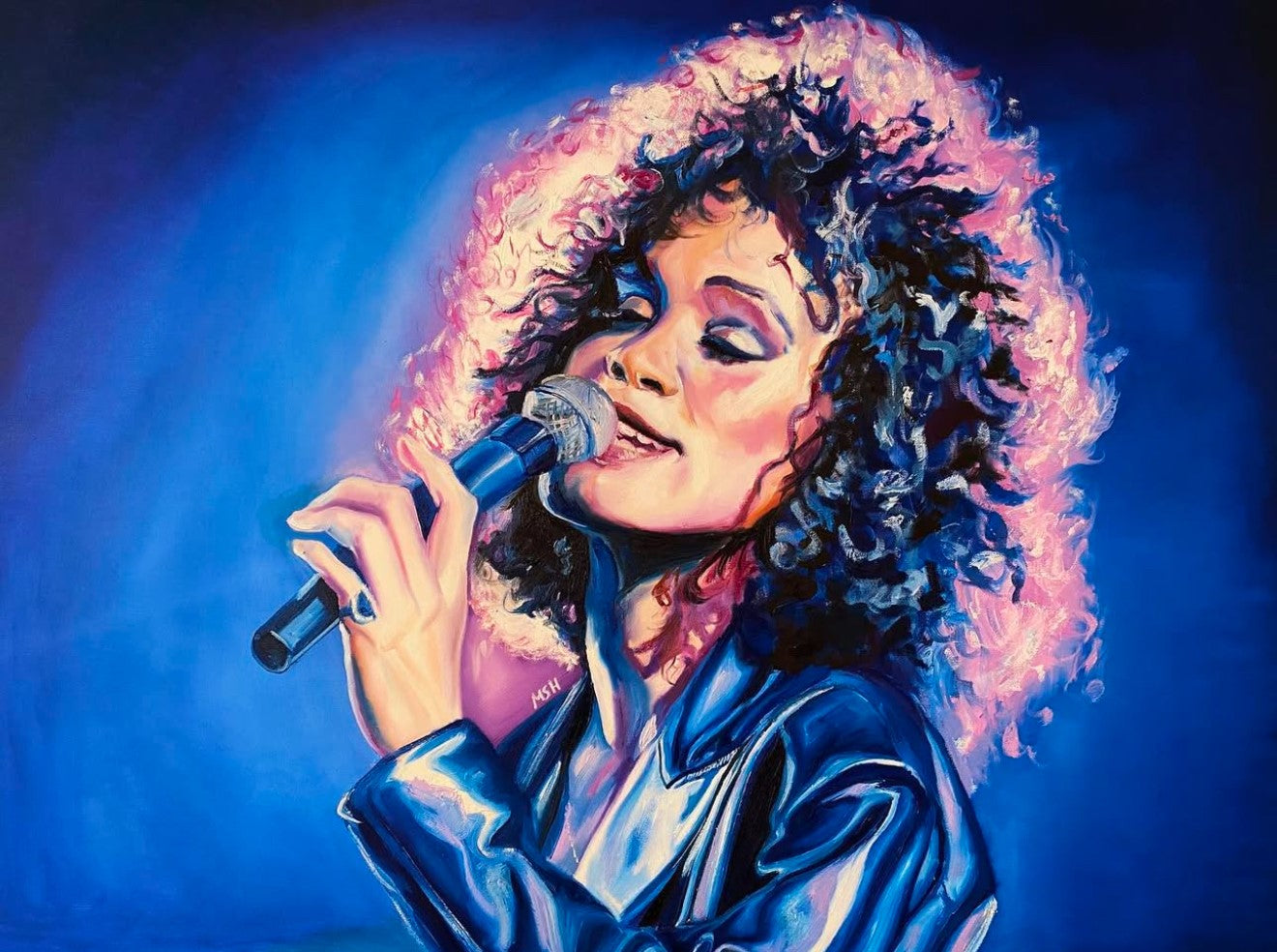Whitney Houston Painting