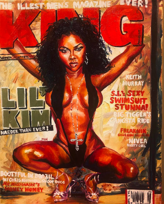 Lil Kim King Magazine Painting